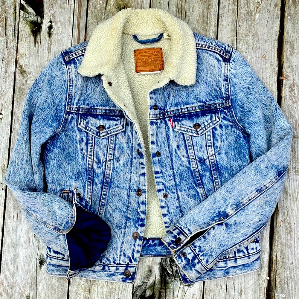 Levi Strauss Sherpa Fleece Lined Denim Jacket
